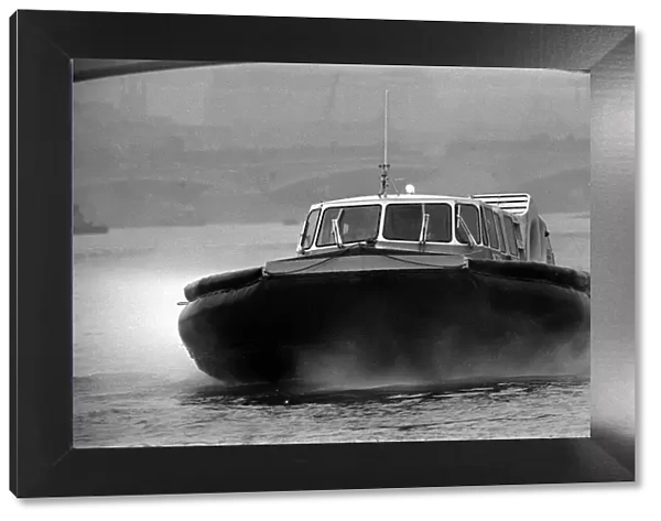 Hovercraft on River Thames December 1968