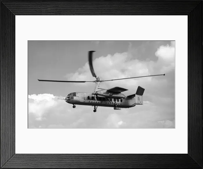 Framed Print : Aircraft Fairey Rotodyne vertical take-off airliner demonstration at White Waltham Framed Print : Aircraft Fairey Rotodyne vertical take-off airliner demonstration at White Waltham