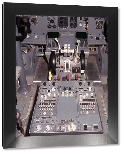 Aircraft Boeing 737-400 cockpit January 1989