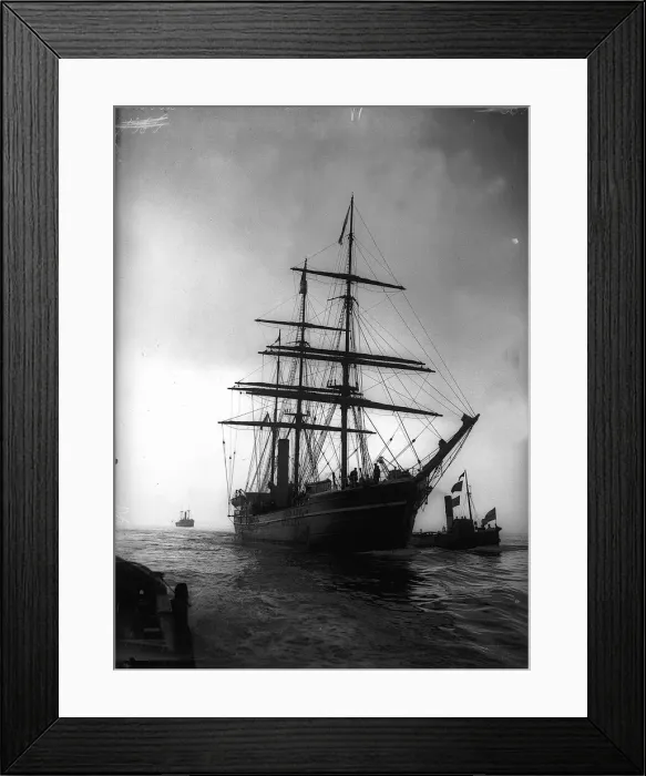 Framed Print : The sailing ship The Terra Nova, used by Captain Scott and his crew for the expedition to Framed Print : The sailing ship The Terra Nova, used by Captain Scott and his crew for the expedition to