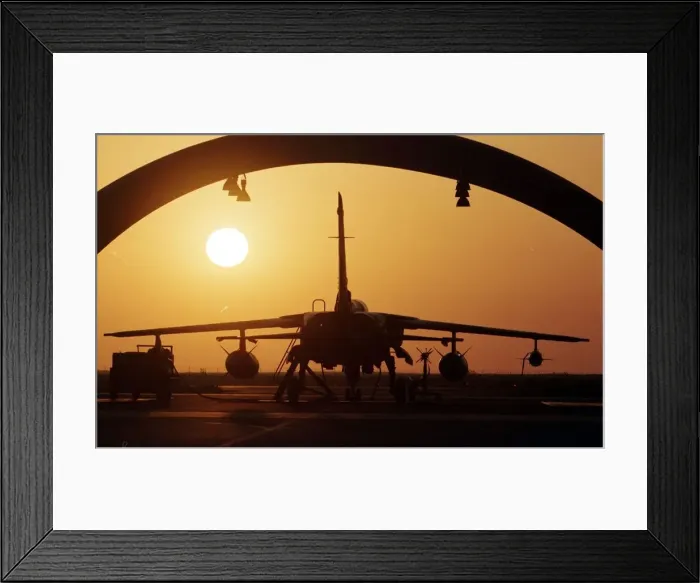 Framed Print : Tornado at Ali Al Salem air base in Kuwait, November 1998 Framed Print : Tornado at Ali Al Salem air base in Kuwait, November 1998