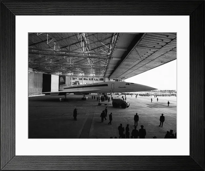 Framed Print : Aircraft BAC Aerospatiale Concorde 001 - roll out of the French built Concorde 001 Framed Print : Aircraft BAC Aerospatiale Concorde 001 - roll out of the French built Concorde 001