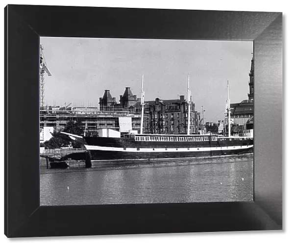 The Carrick last of the wool clippers moored on the Clyde 1978