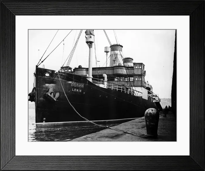 Framed Print : The Lenin icebreaker in docks October 1948