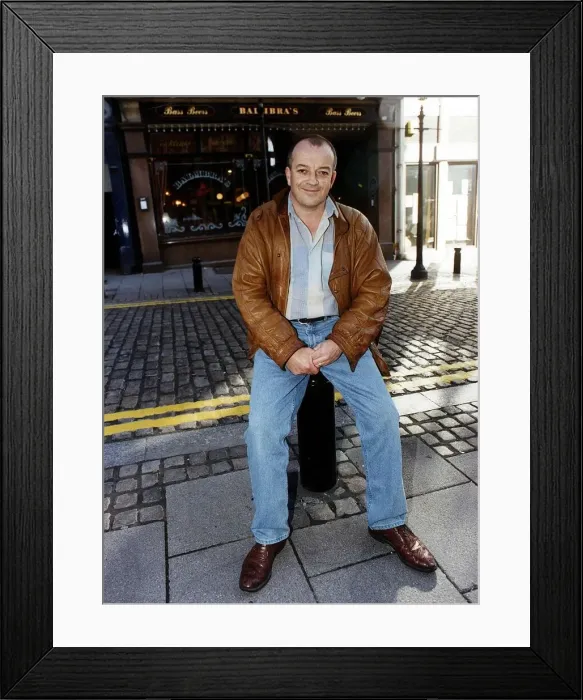 Framed Print : Tim Healy actor tailor-made to play the prodigal Geordie returning to his roots in