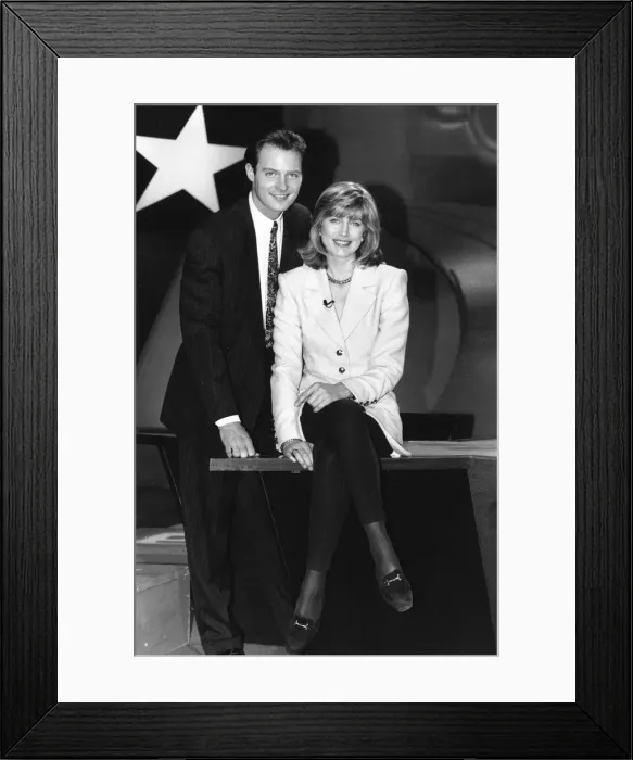 Framed Print : John Leslie with Selina Scott - 1993 Framed Print : John Leslie with Selina Scott - 1993