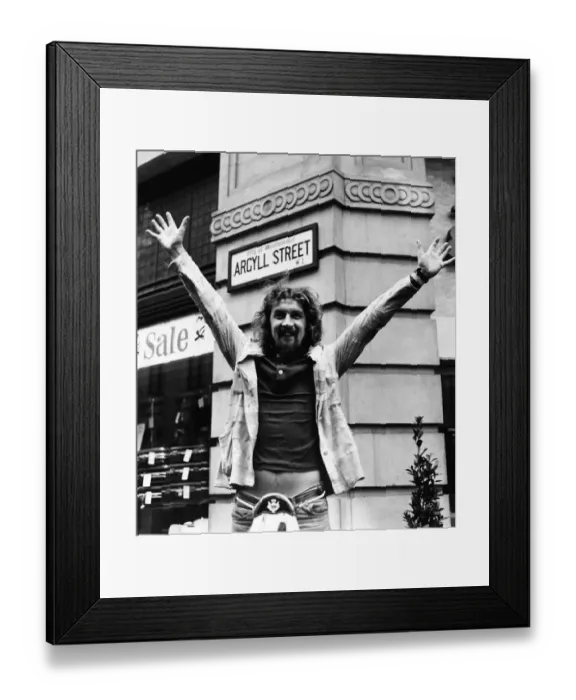 Framed Print : Billy Connolly, Scottish folk singer turned comedian, will be performing at the Palladium Framed Print : Billy Connolly, Scottish folk singer turned comedian, will be performing at the Palladium