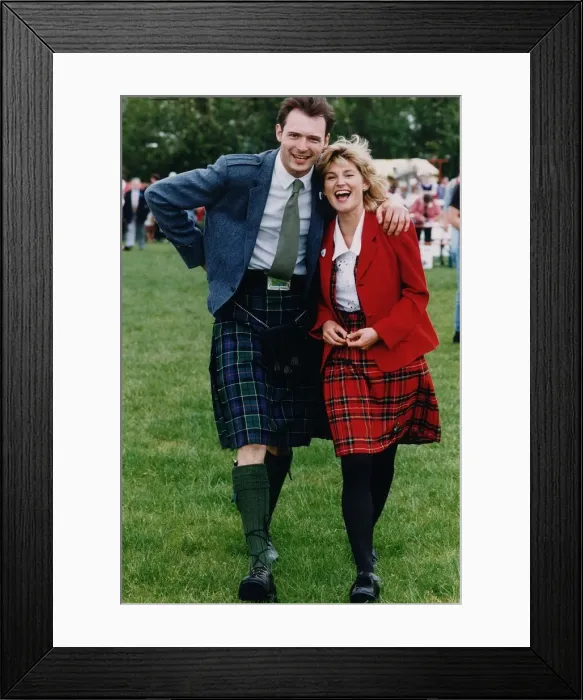 Framed Print : John Leslie with Anthea Turner - 1993 Framed Print : John Leslie with Anthea Turner - 1993