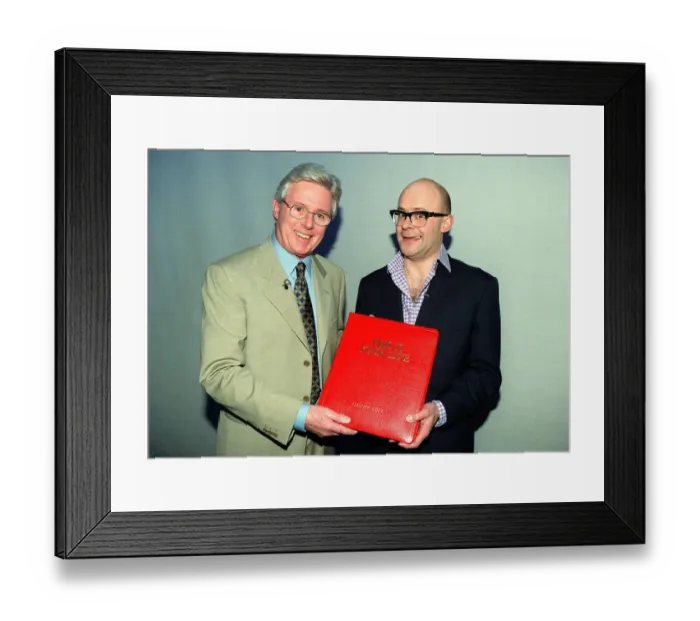 Framed Print : TV Presenter Michael Aspel presents the This is Your Life