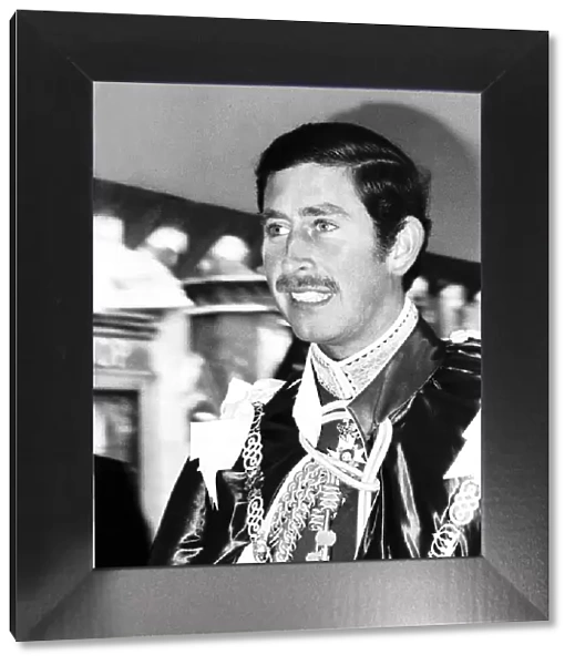 Prince Charles being installed as Great Master of the Order of the Bath May 1975