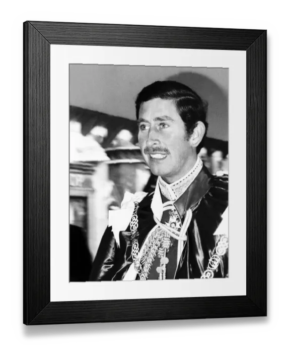 Framed Print : Prince Charles being installed as Great Master of the Order of the Bath May 1975
