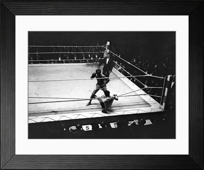 Framed Print : Boxing Johnny Basham V Francis Charles September 1919 Framed Print : Boxing Johnny Basham V Francis Charles September 1919