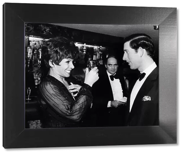 Shirley Bassey singer meeting Prince Charles November 1979