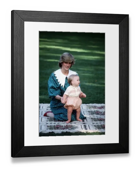 Framed Print : Prince and Princess of Wales tour of Australia and New Zealand in the Spring of 1983