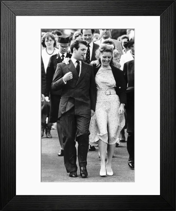 Framed Print : Prince Andrew with the Dutchess of York June 1986 Framed Print : Prince Andrew with the Dutchess of York June 1986