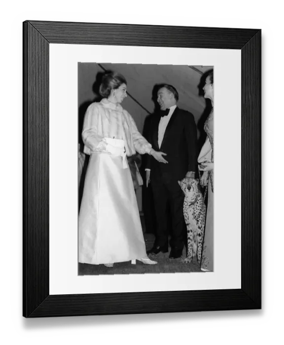 Framed Print : Princess Anne talks with Jim Chipperfield and Mary Chipperfield at a circus spectacular