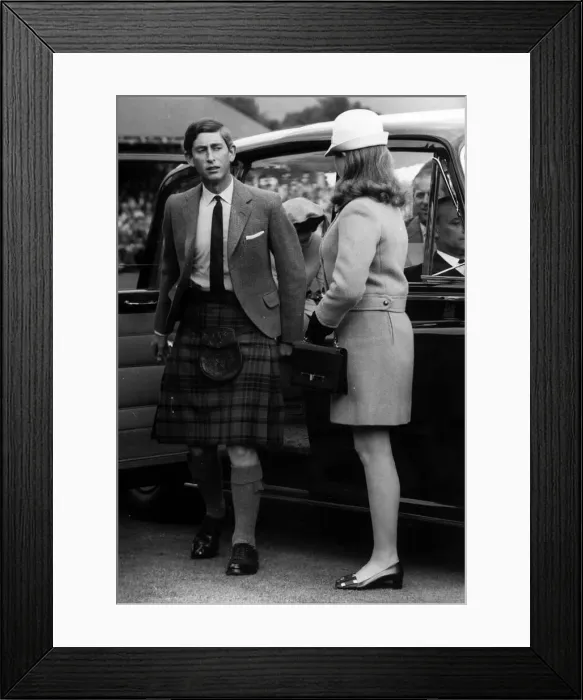 Framed Print : Prince Charles in kilt, September 1968