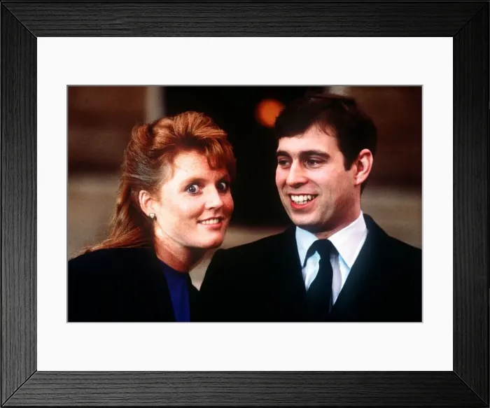 Framed Print : Sarah Ferguson and Prince Andrew announce engagement March 1986 Framed Print : Sarah Ferguson and Prince Andrew announce engagement March 1986
