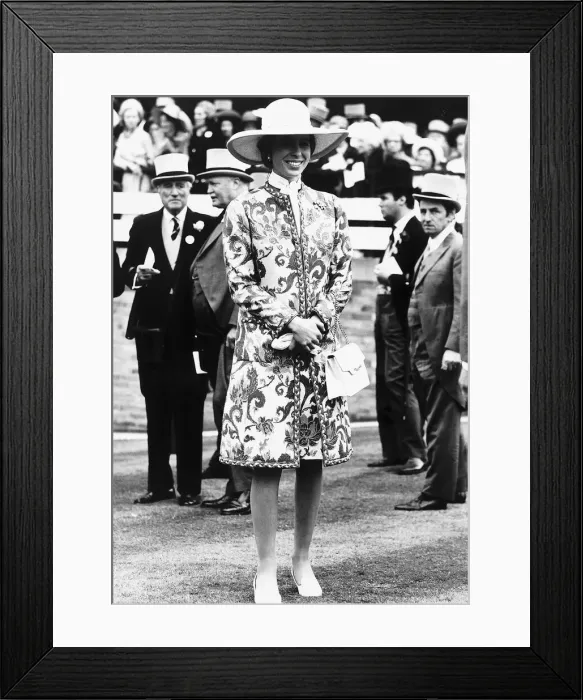 Framed Print : Princess Anne at the First Day of Royal Ascot June 1972 Framed Print : Princess Anne at the First Day of Royal Ascot June 1972