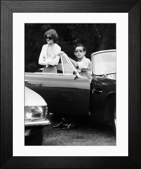 Framed Print : Lady Sarah Spencer with Prince Charles the Prince of Wales July 1977 Framed Print : Lady Sarah Spencer with Prince Charles the Prince of Wales July 1977