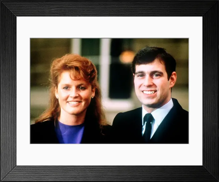 Framed Print : Sarah Ferguson and Prince Andrew announce engagement March 1986 Framed Print : Sarah Ferguson and Prince Andrew announce engagement March 1986
