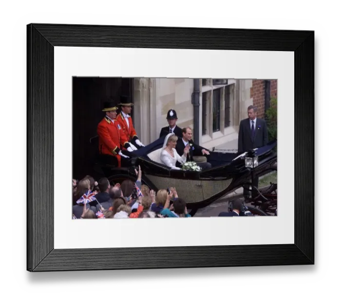 Framed Print : Prince Edward Royal Wedding 1999 Wedding of Sophie Rhys-Jones to Prince Edward
