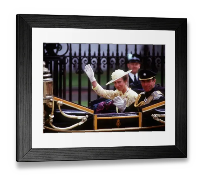 Framed Print : Duke and Duchess of York Wedding Day Princess Anne