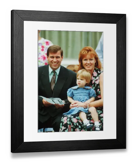 Framed Print : Duke and Duchess of York at Princess Beatrices school sports day June 1992