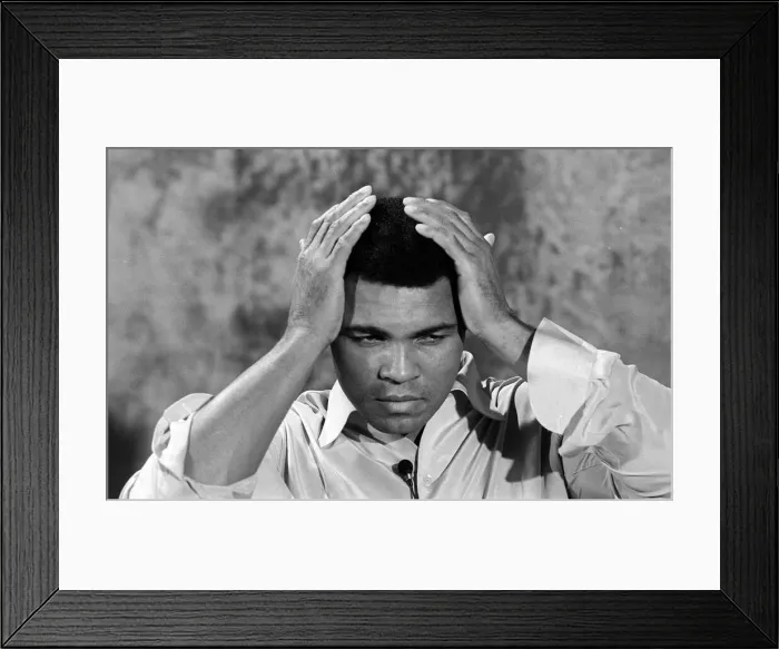 Framed Print : Former American heavyweight boxing champion Muhammad Ali looking in relaxed mood shortly Framed Print : Former American heavyweight boxing champion Muhammad Ali looking in relaxed mood shortly