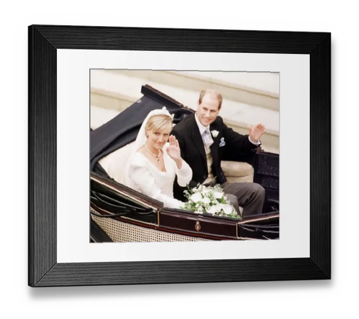 Framed Print : Prince Edward Royal Wedding 1999 Wedding of Sophie Rhys Jones to Prince Edward