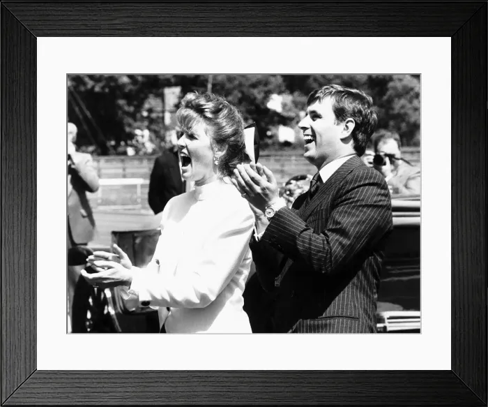 Framed Print : The Duke and Duchess of York during their visit to the Belfast hospital June 1986 Framed Print : The Duke and Duchess of York during their visit to the Belfast hospital June 1986