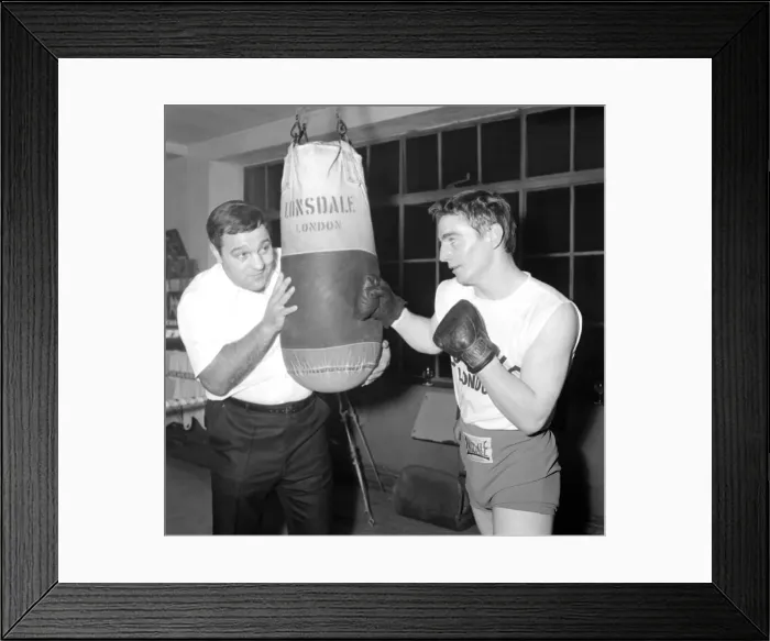 Framed Print : Rocky Marciano with Pat Dwyer November 1965 Framed Print : Rocky Marciano with Pat Dwyer November 1965