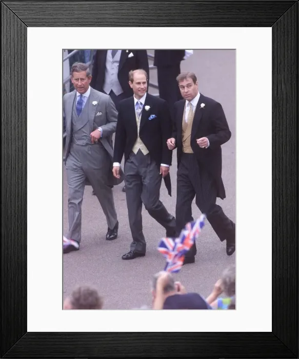 Framed Print : Prince Edward Royal Wedding, June 1999 The Wedding of Sophie Rhys-Jones to Prince