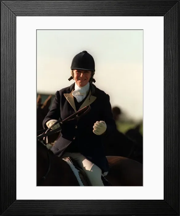Framed Print : Camilla Parker Bowles horseriding in December 1997 Framed Print : Camilla Parker Bowles horseriding in December 1997