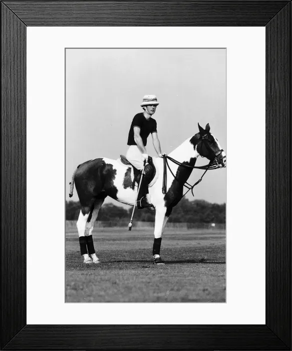 Framed Print : Prince Charles at polo match January 1973 Framed Print : Prince Charles at polo match January 1973