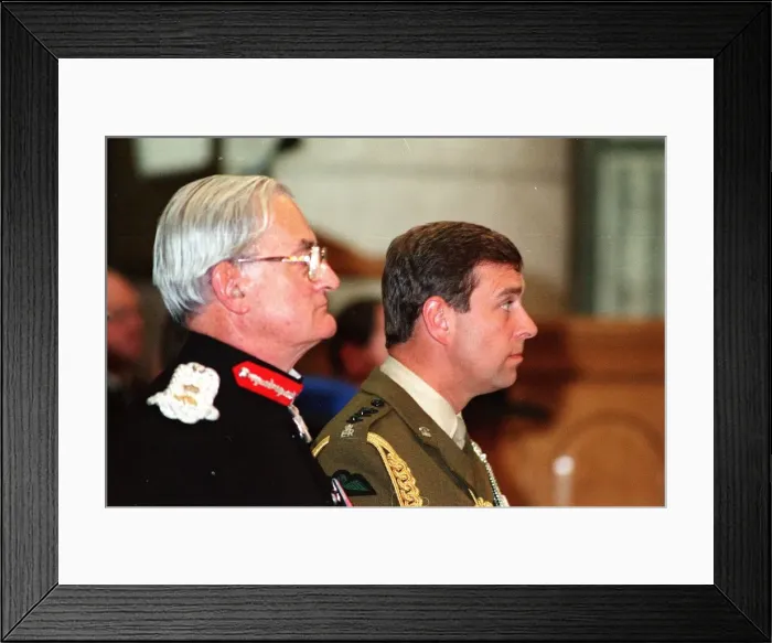 Framed Print : VJ Day Commemerations Belfast Northern Ireland August 95 The Duke of York with Framed Print : VJ Day Commemerations Belfast Northern Ireland August 95 The Duke of York with
