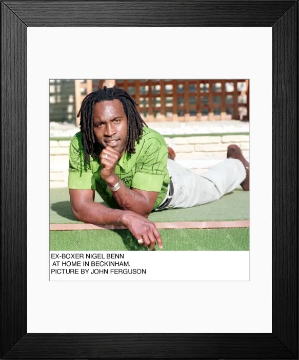 Framed Print : Nigel Benn former boxer