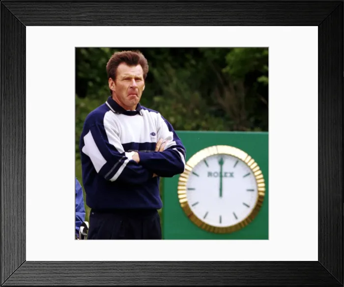 Framed Print : Nick Faldo during the third round of the Open Golf Championship at Birkdale
