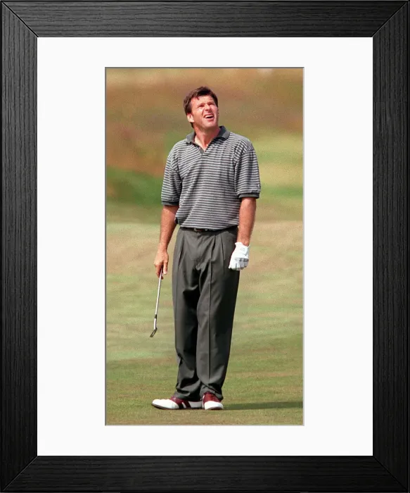 Framed Print : Nick Faldo at the Open Golf Championship Troon July 1997 Framed Print : Nick Faldo at the Open Golf Championship Troon July 1997