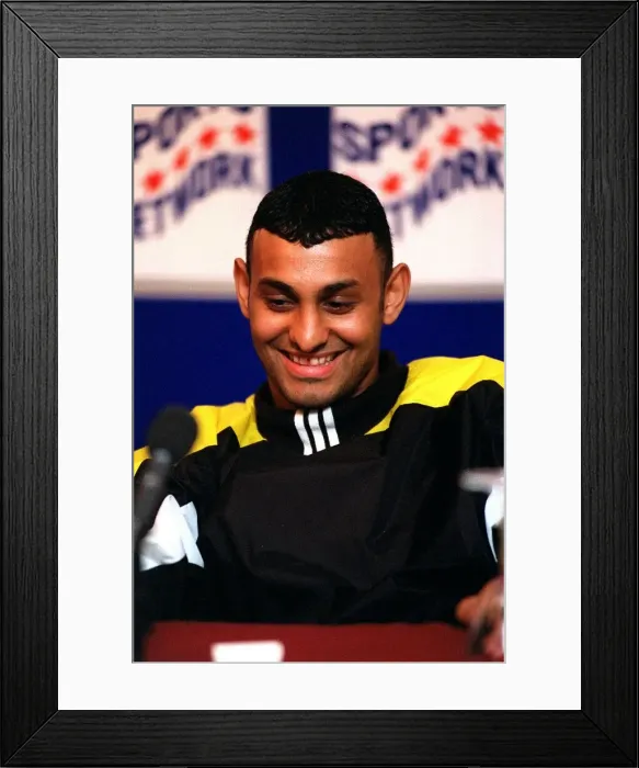 Framed Print : Naseem Hamed Boxing February 98 WBO Featherweight Champion of the world