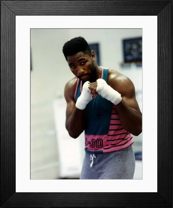 Framed Print : Lennox Lewis WBC World Heavyweight Boxing Champion training at the Henry Cooper Gym Framed Print : Lennox Lewis WBC World Heavyweight Boxing Champion training at the Henry Cooper Gym