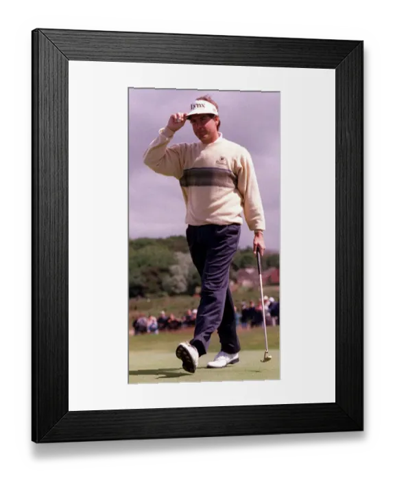Framed Print : Fred Couples stepping out at Open Championship July 1997 at Troon