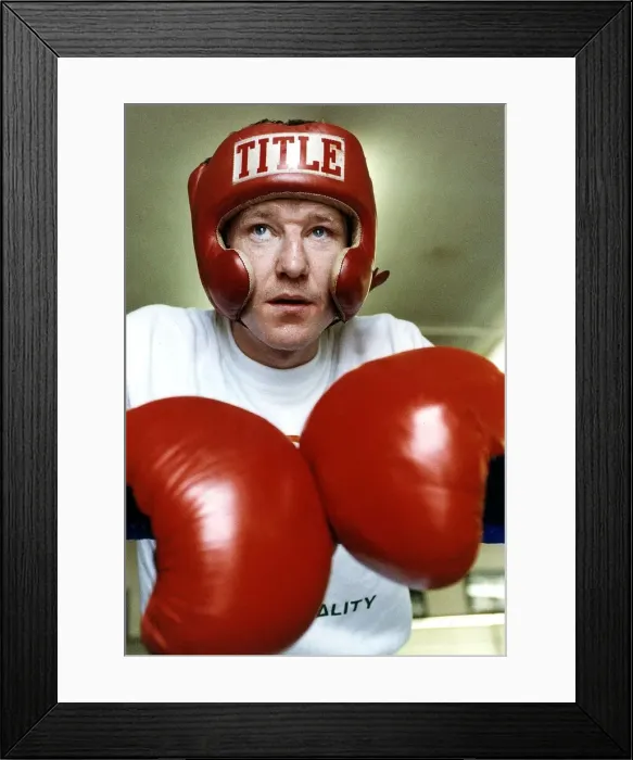 Framed Print : Boxer Terry Marsh in training Framed Print : Boxer Terry Marsh in training