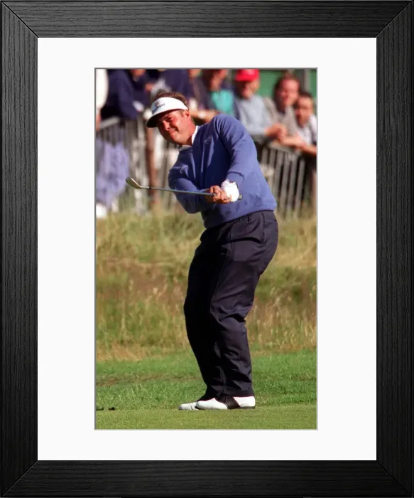 Framed Print : Darren Clarke at the Open Golf Championship Troon July 1997 Framed Print : Darren Clarke at the Open Golf Championship Troon July 1997