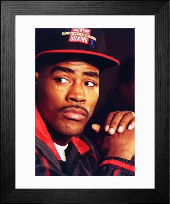 Framed Print : Boxer Tom Boom Boom Johnson Who Will Fight Prince Naseem Framed Print : Boxer Tom Boom Boom Johnson Who Will Fight Prince Naseem