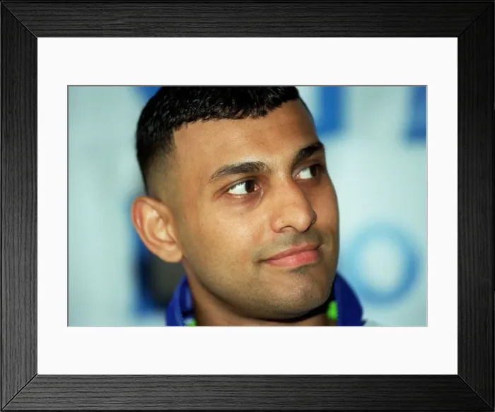 Framed Print : Naseem Hamed Boxing May 98 WBO Featherweight Champion of the world