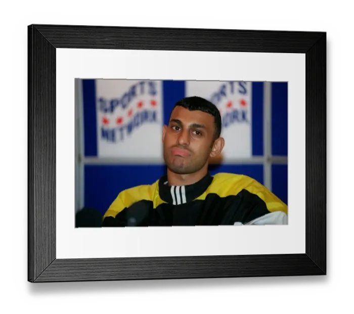 Framed Print : Naseem Hamed Boxing February 98 WBO Featherweight Champion of the world