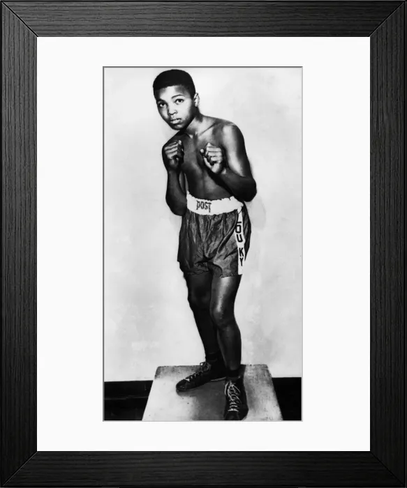 Framed Print : American boxer Cassius Clay Boxer pictured in his teenage years in 1954 Framed Print : American boxer Cassius Clay Boxer pictured in his teenage years in 1954