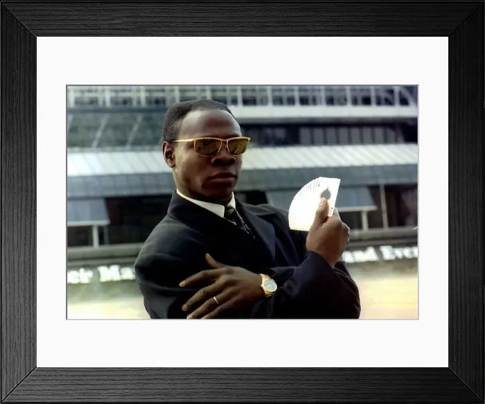 Framed Print : Chris Eubank Boxing Demands two million pounds to fight Nigel Benn Framed Print : Chris Eubank Boxing Demands two million pounds to fight Nigel Benn