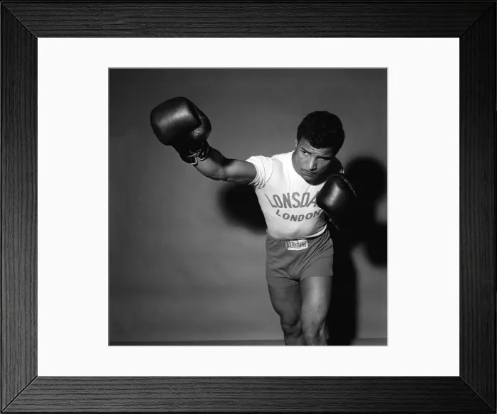 Framed Print : John Conteh in training Framed Print : John Conteh in training